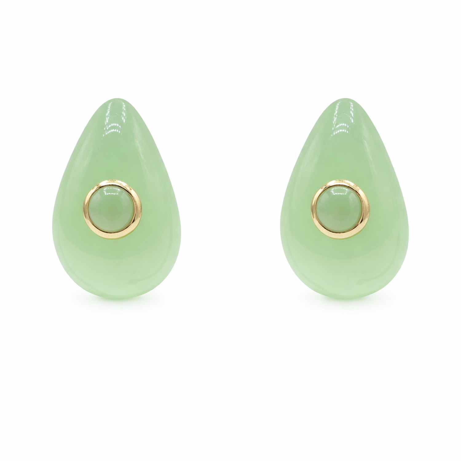 Rosamund Jade Resin Pierced Earrings