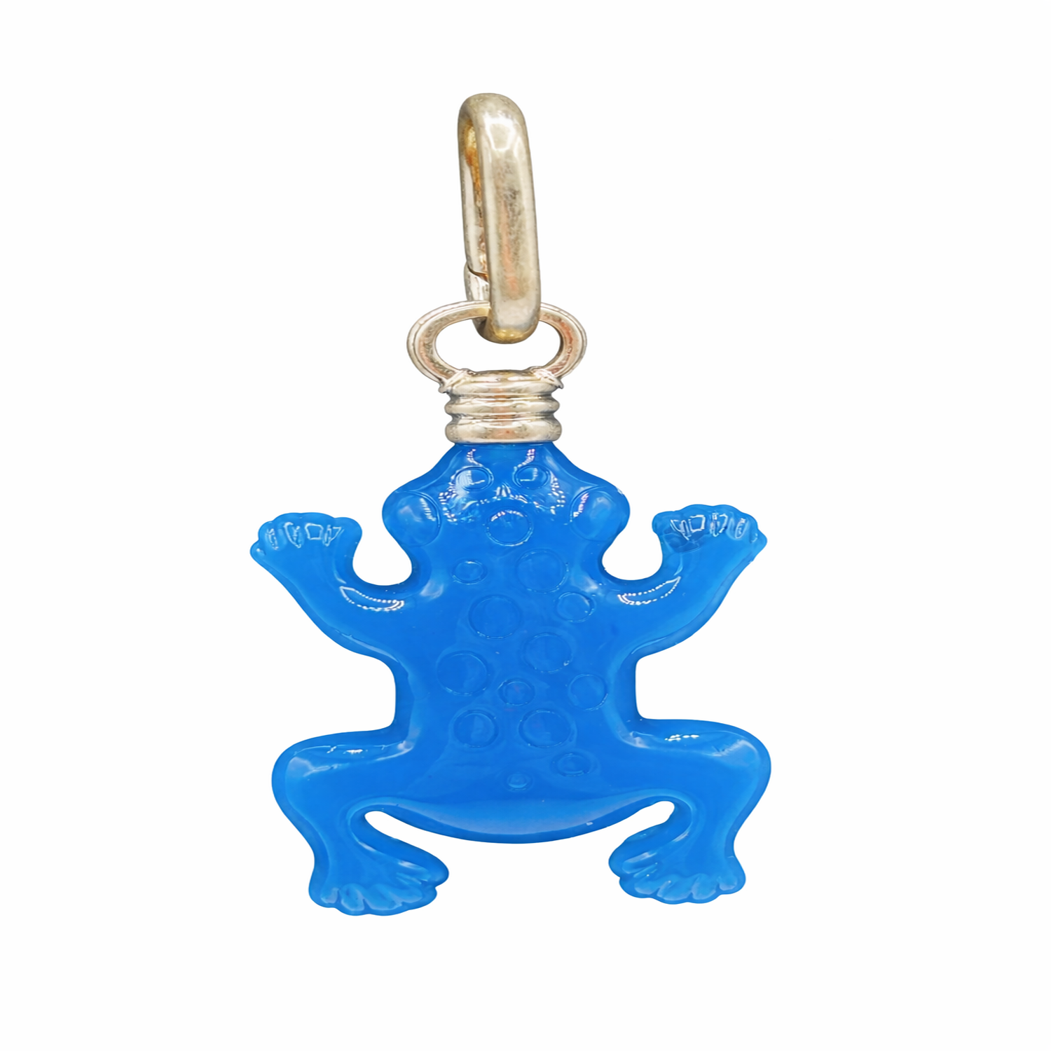 Cerulean Frog Charm
