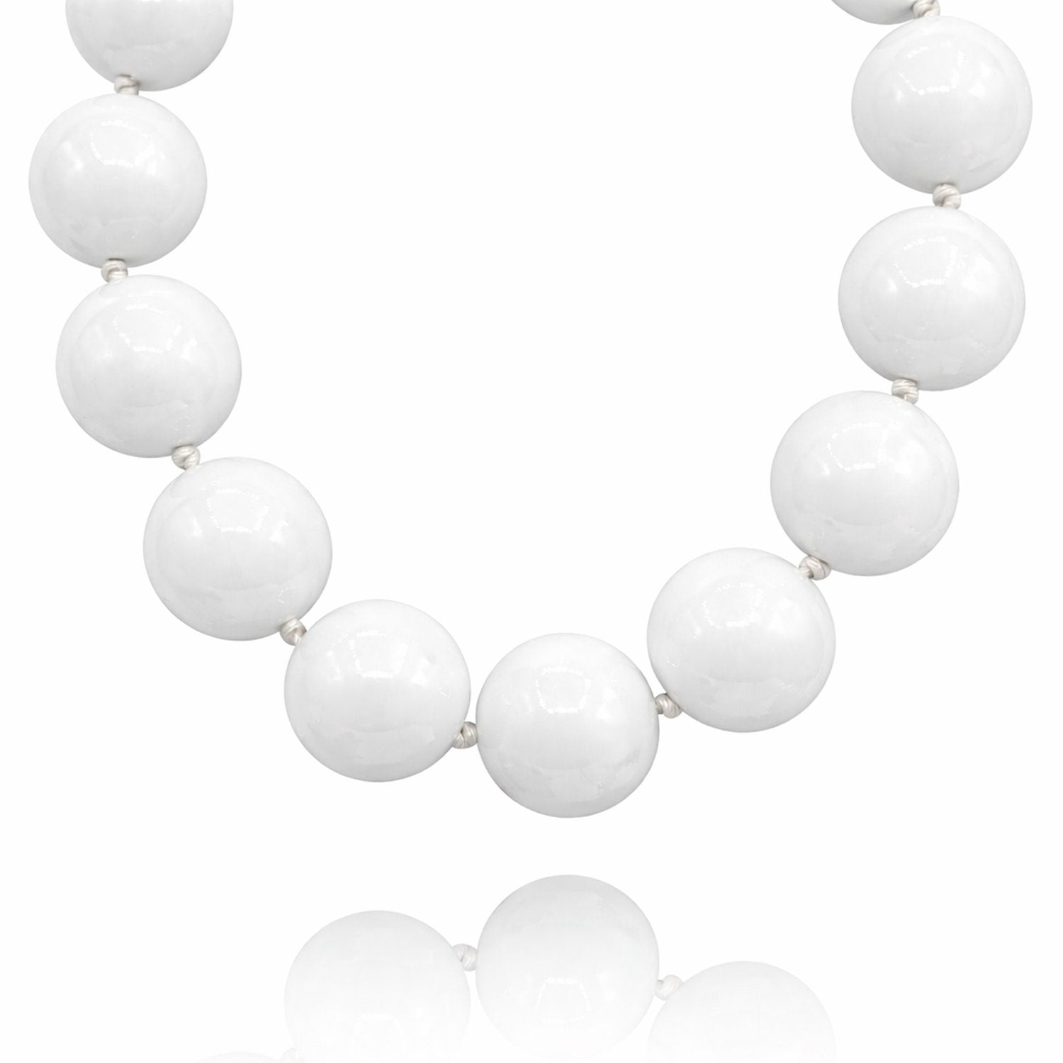 Lucy White Gumball Necklace