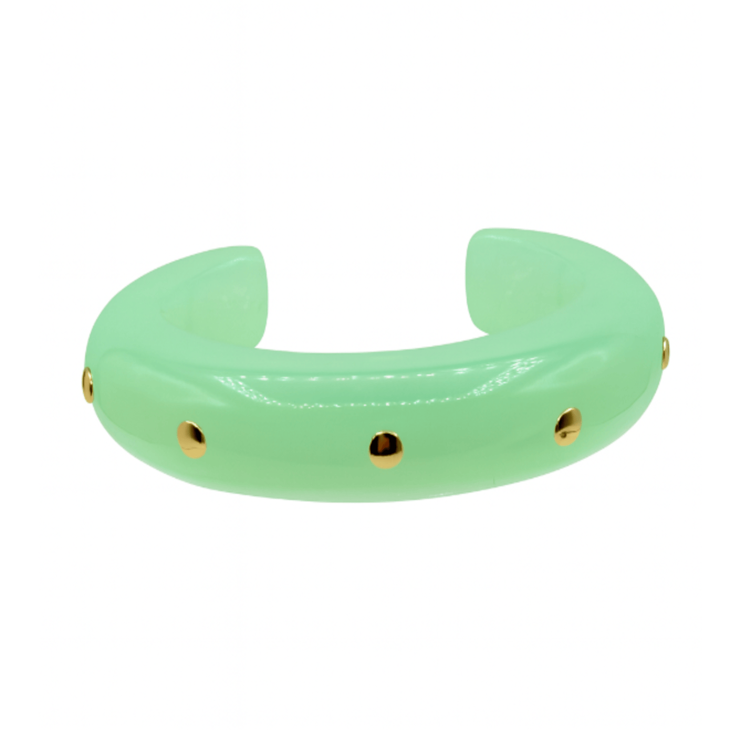 Ingrid Jade Gold Studded Cuff