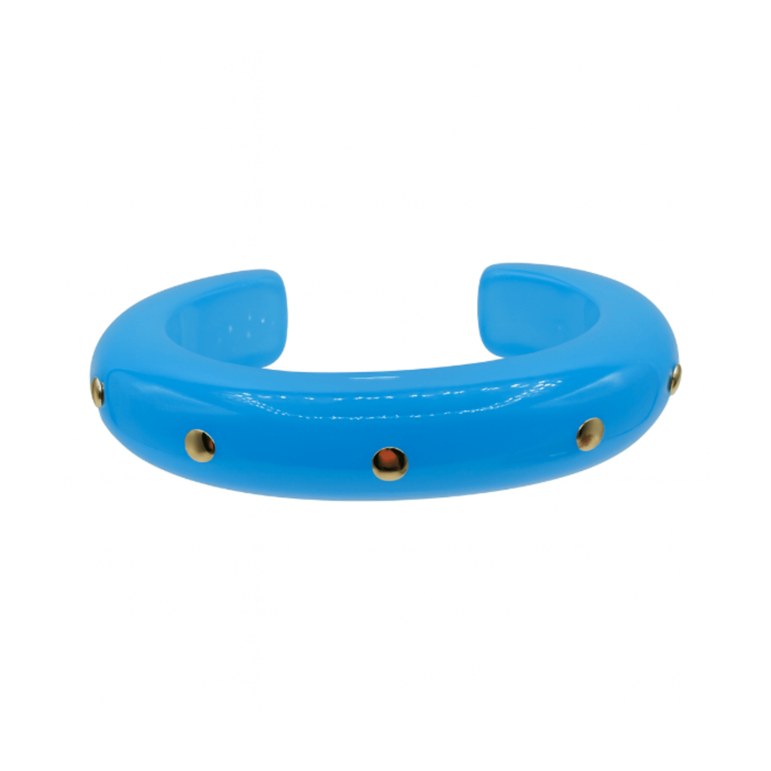 Ingrid Turquoise Gold Studded Cuff