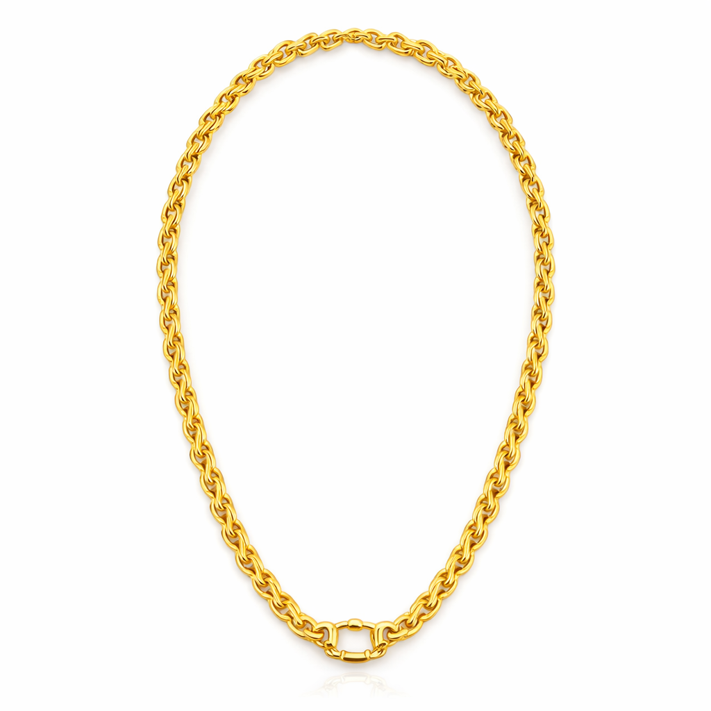 Vanessa Gold Plated Brass 36 Inch Chain