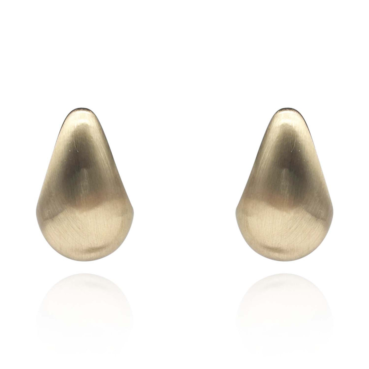 Matte Gold Resin Hoop Earrings