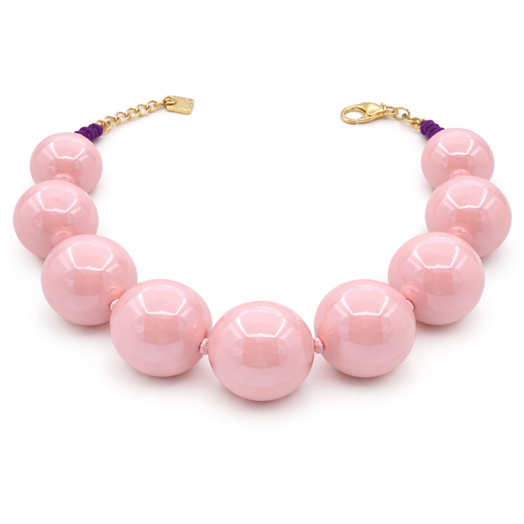 Lucy Pink Gumball Necklace