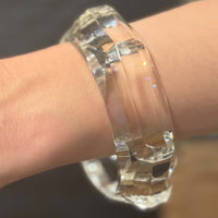 Crystal Faceted Acrylic Bangle