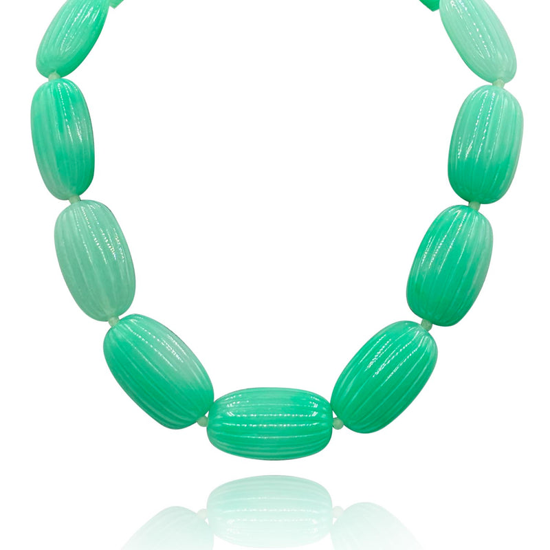Renata Large Jade Resin Bead Choker