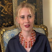 Zita Four Strand Muli Color Carnelian Necklace