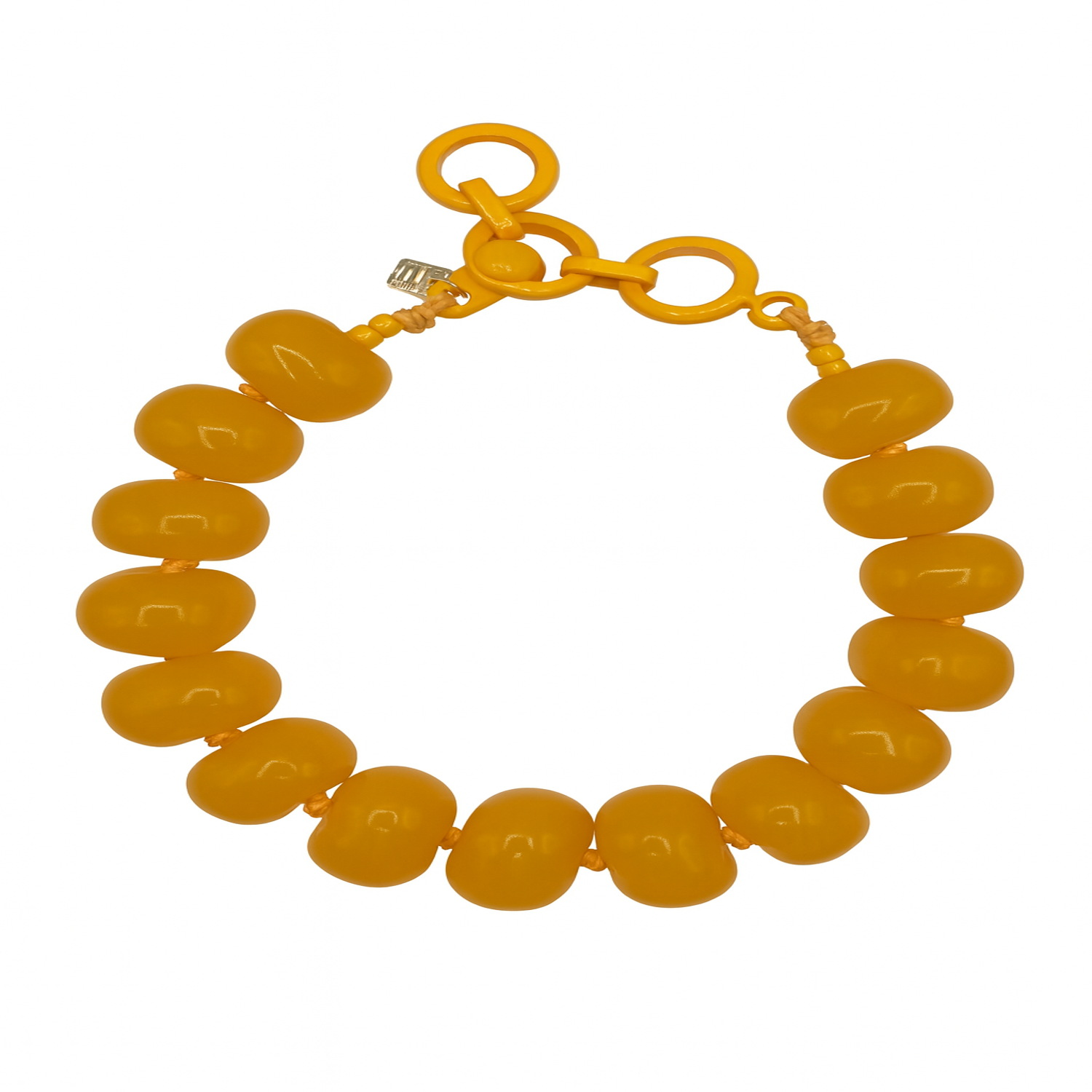Vivienne Yellow Resin Necklace