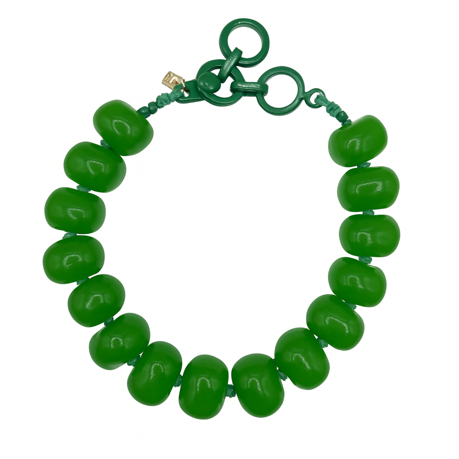 Vivienne Green Resin Necklace