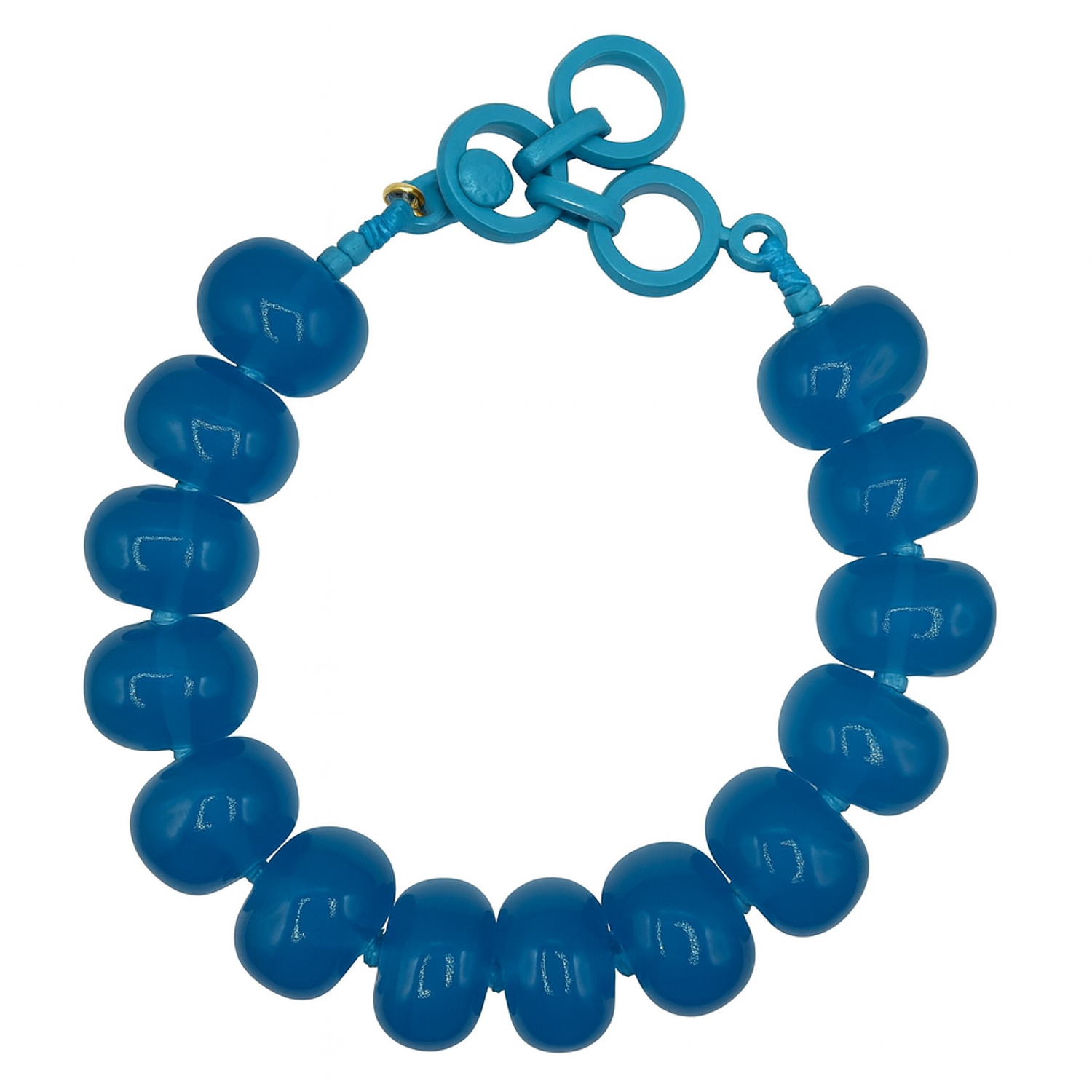 Vivienne Cerulean Blue Resin Necklace