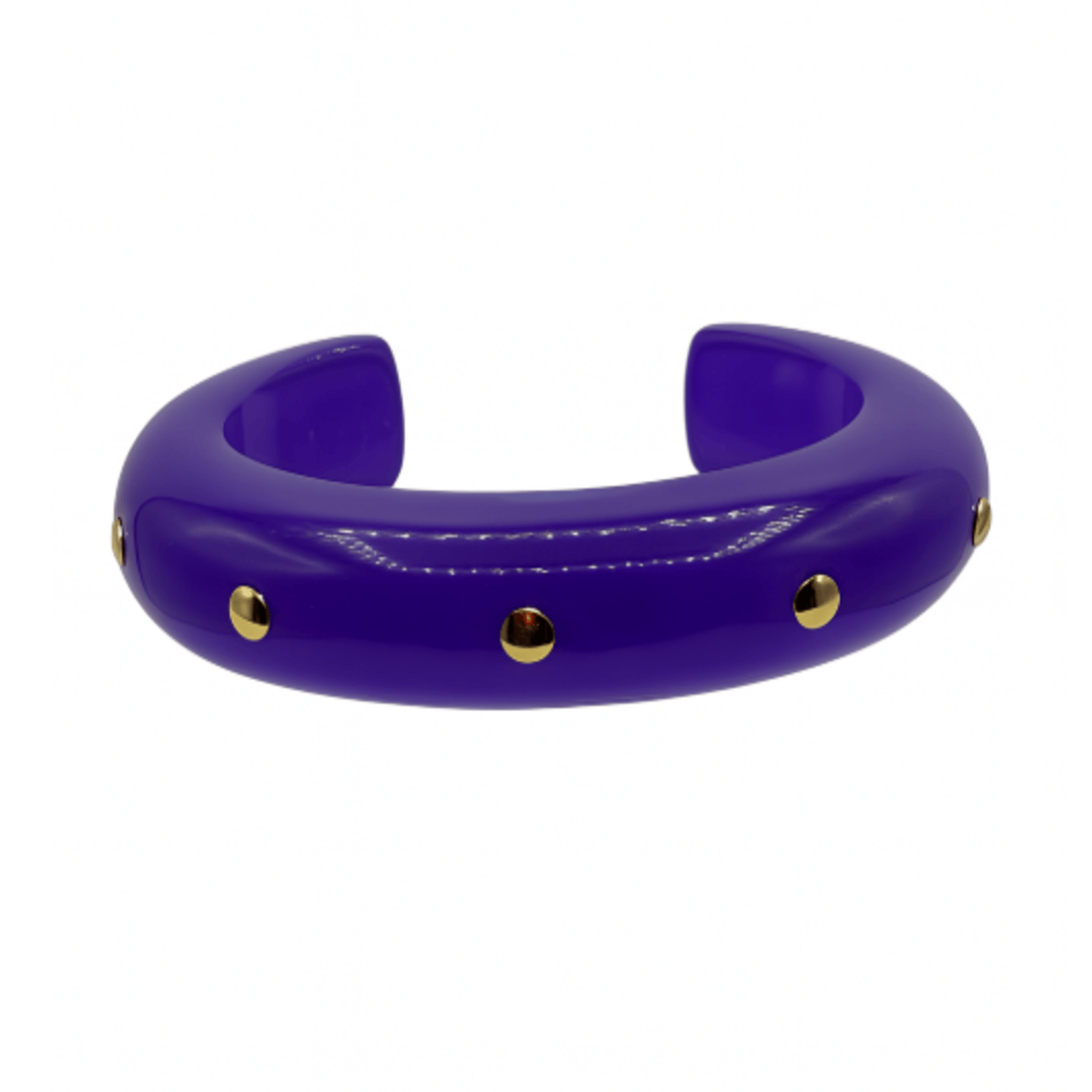 Ingrid Purple Gold Studded Cuff