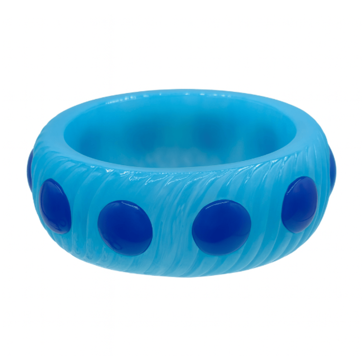 Michelle Turquoise And Cobalt Resin Bangel