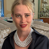 Irena Four Strand Pearl Resin Bead Nesting Necklace