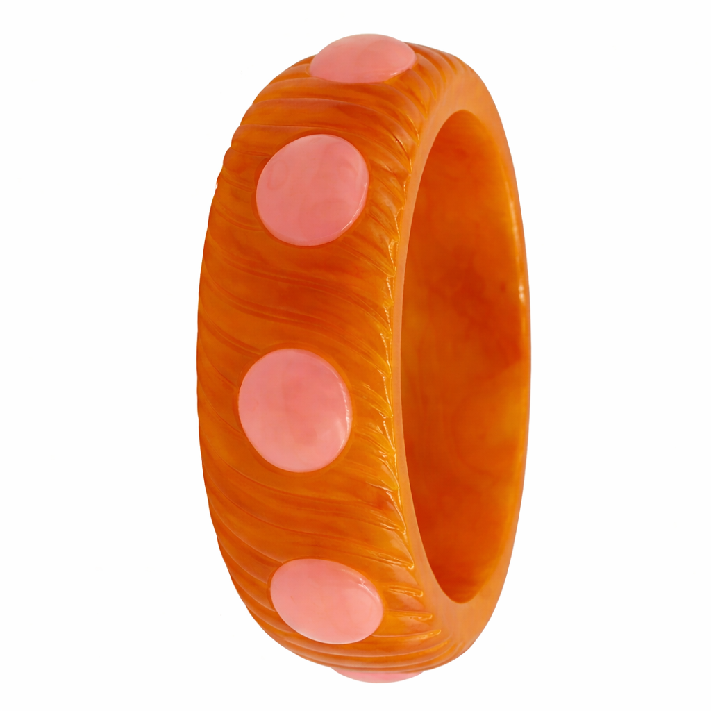 Michelle Amber And Light Rose Bangle