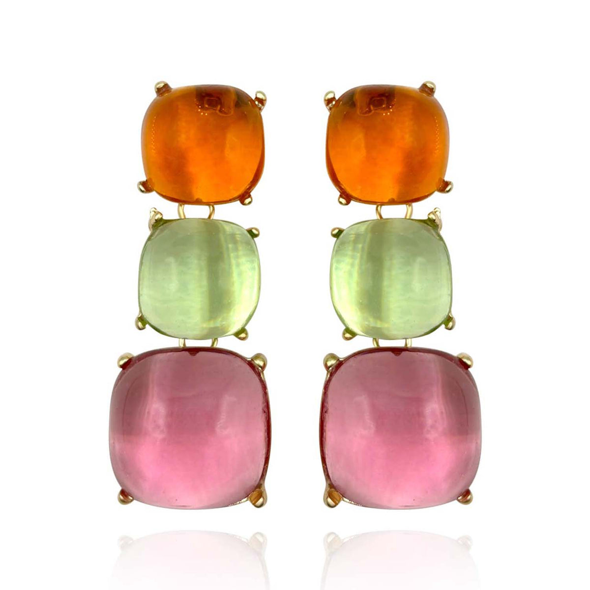 Multi-Color Lightweight Resin Pierced Earring