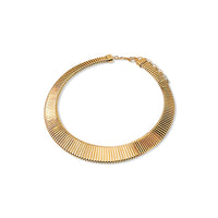 Gold Plated Cobra Collar Necklace