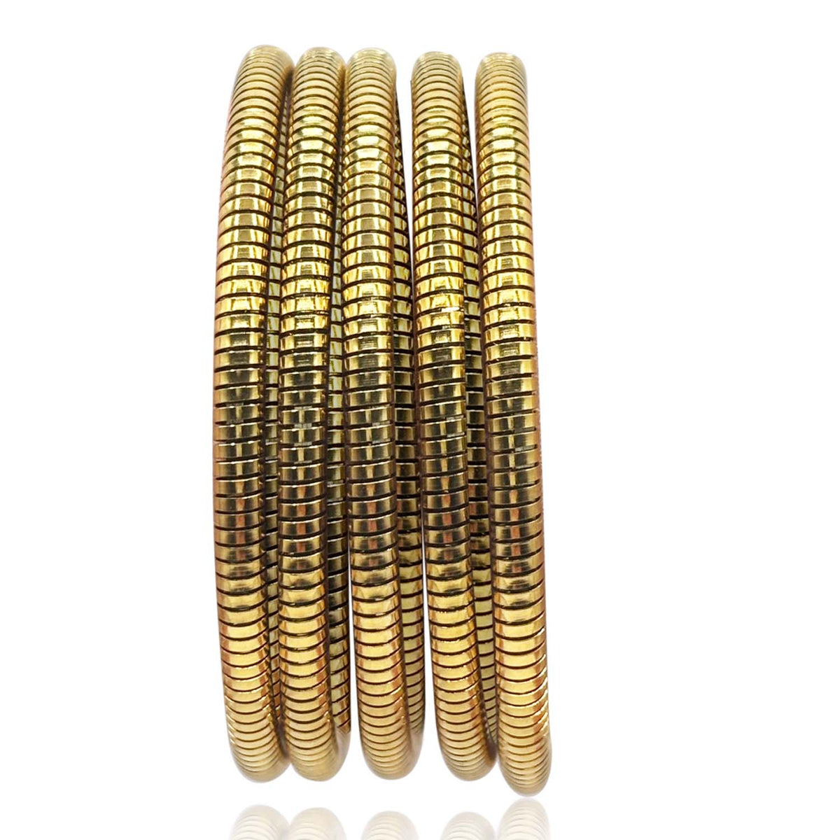 Multi Layer Gold Plated Stainless Steel Bracelet