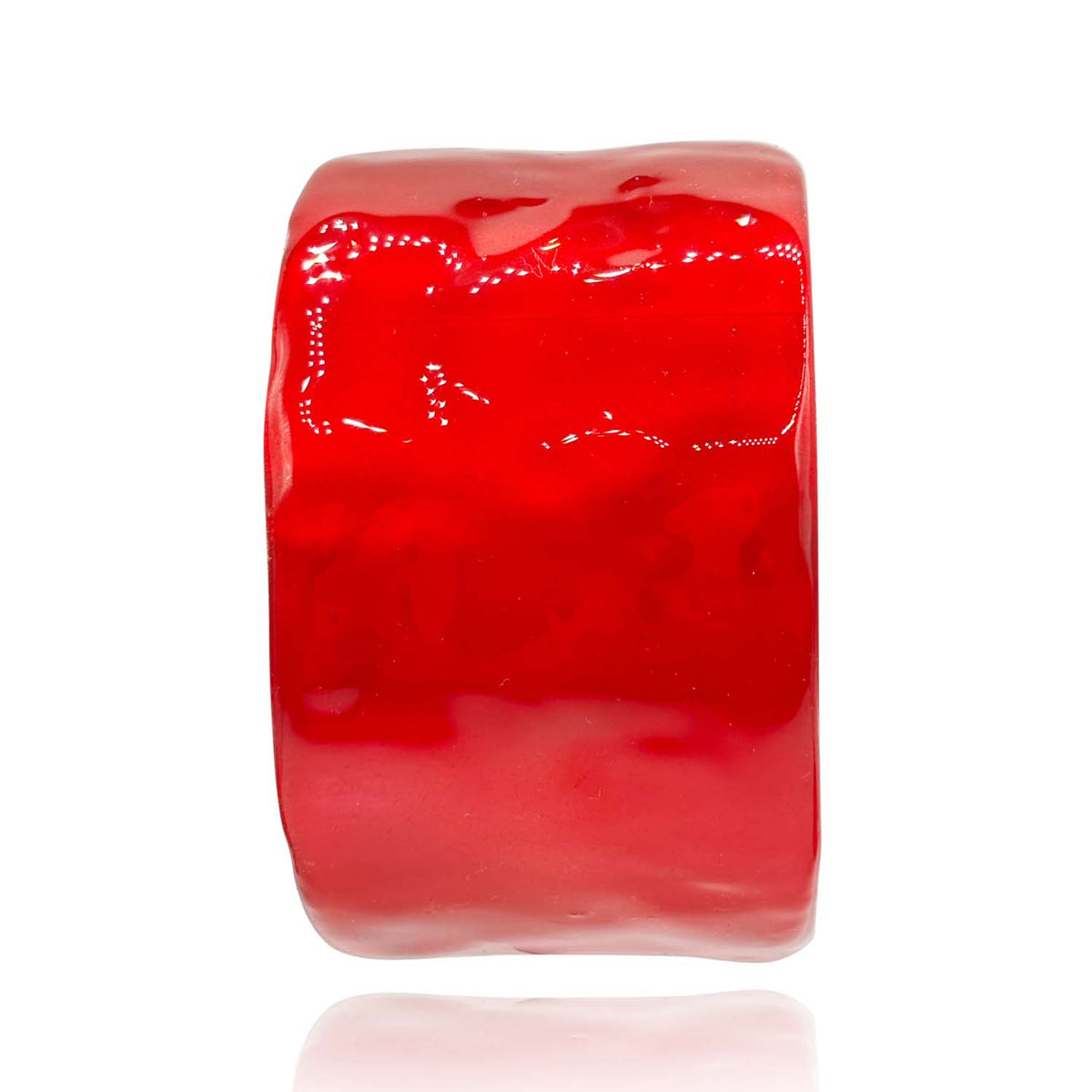 Ruby Red Handmade Resin Bracelet