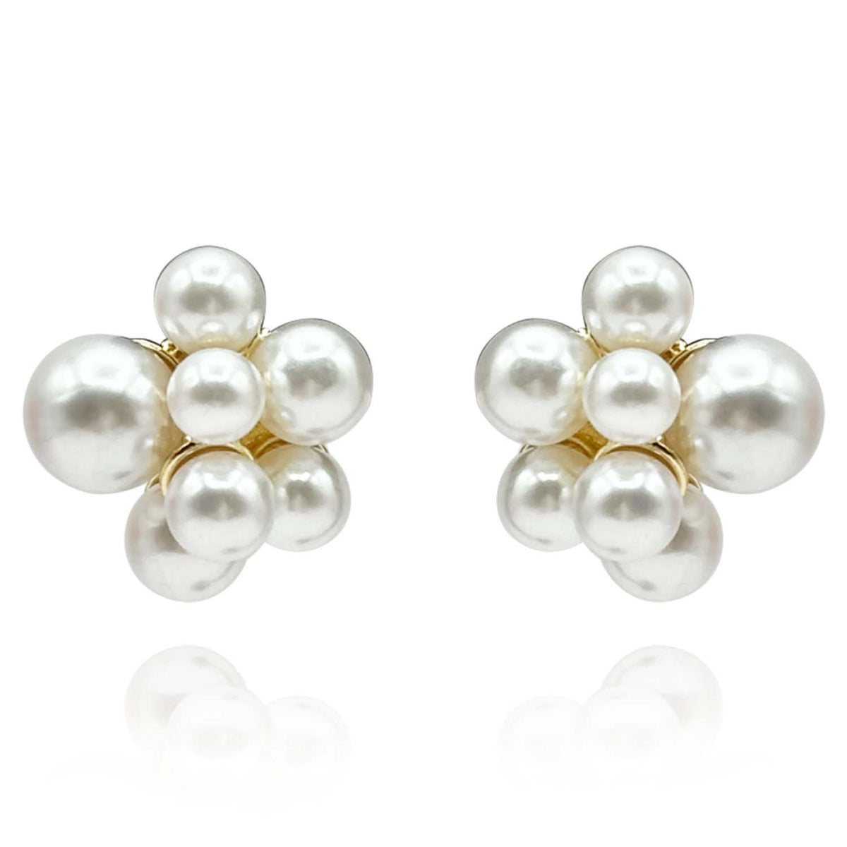 Pearl Cluster Earrings