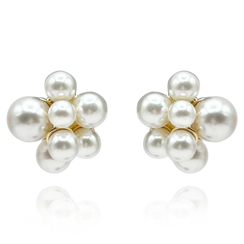 Pearl Cluster Earrings