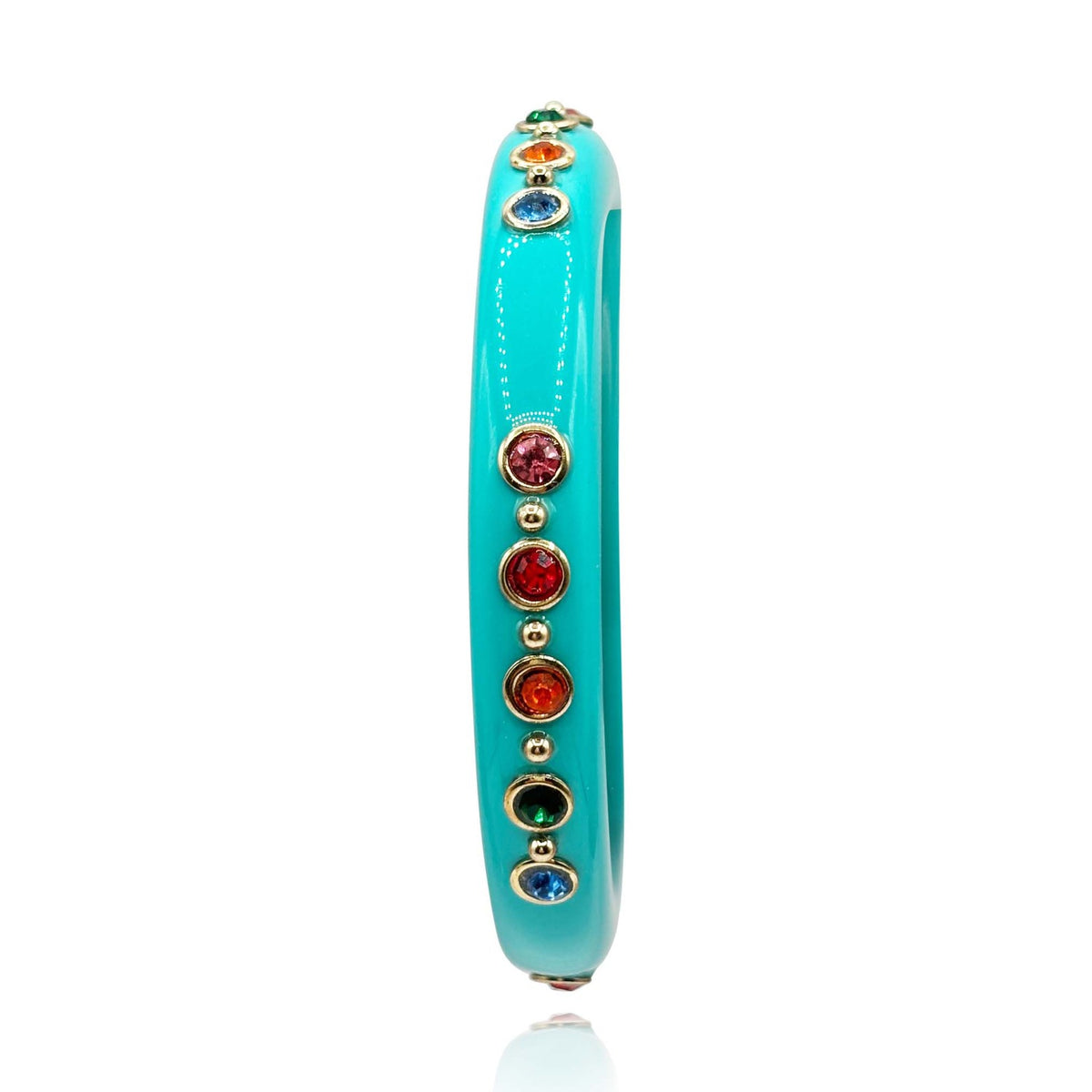 Turquoise Resin Studded Resin Bangle