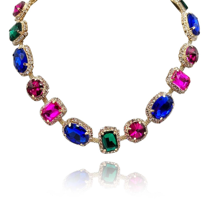 Multi Color Gemstone Necklace